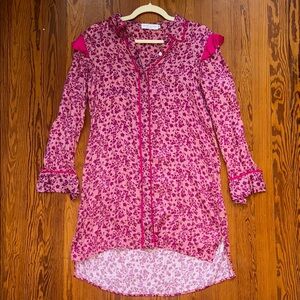 Taylor Tillman Floral Pink Long Sleeve Dress